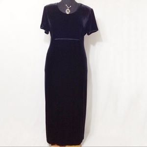 Motherhood Velour Maxi Dress